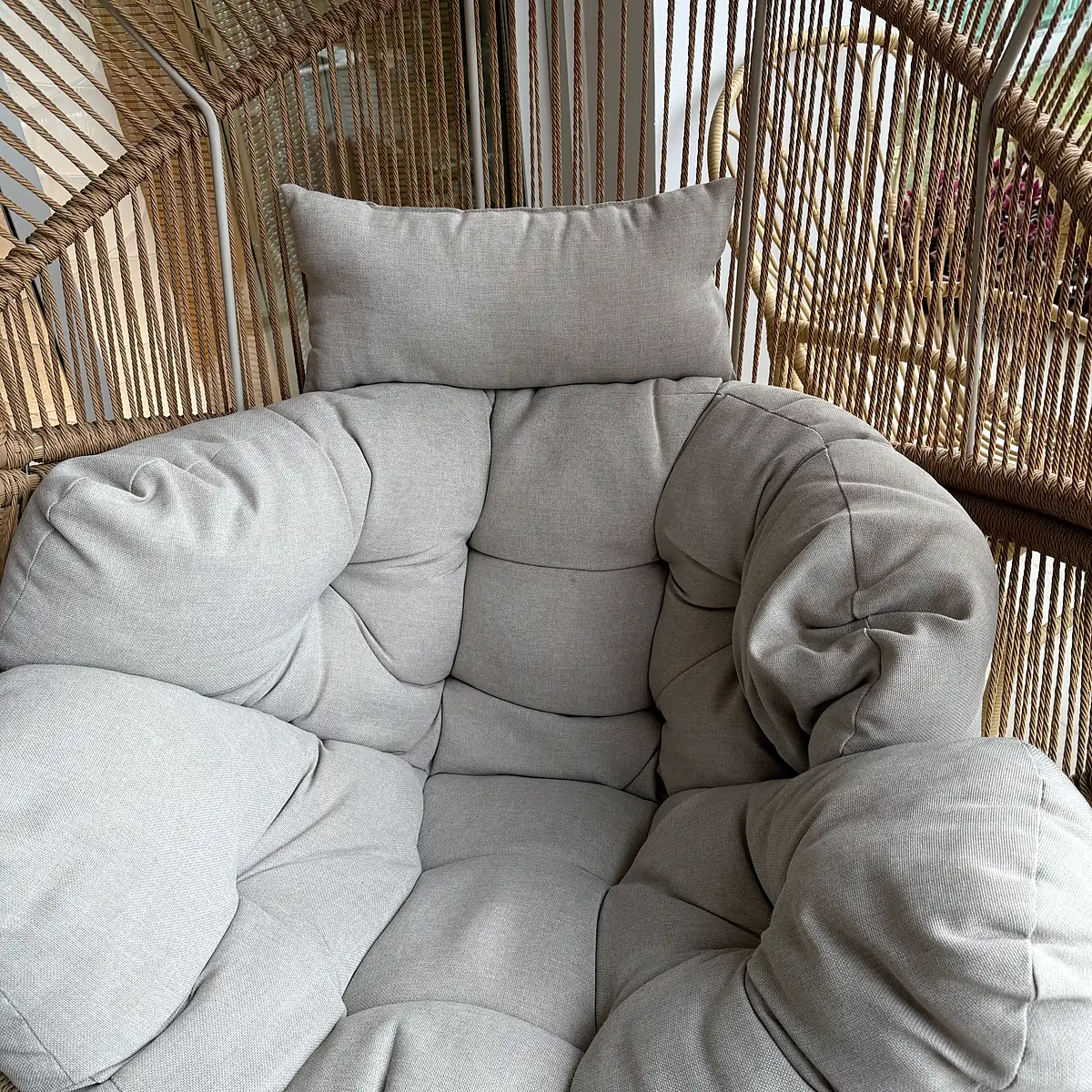 Outdoor rope cocoon lounge chair (2)